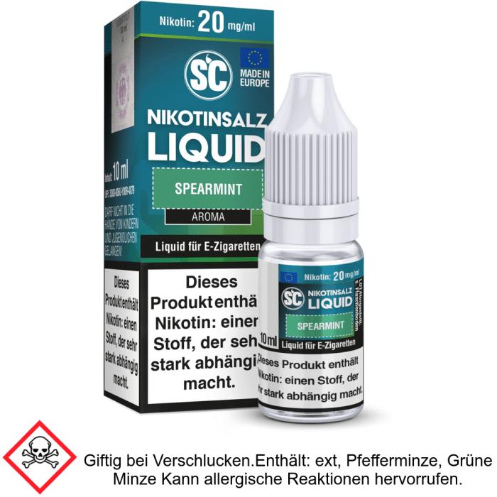 Liquid Spearmint 20 mg/ml - SC Nikotinsalz