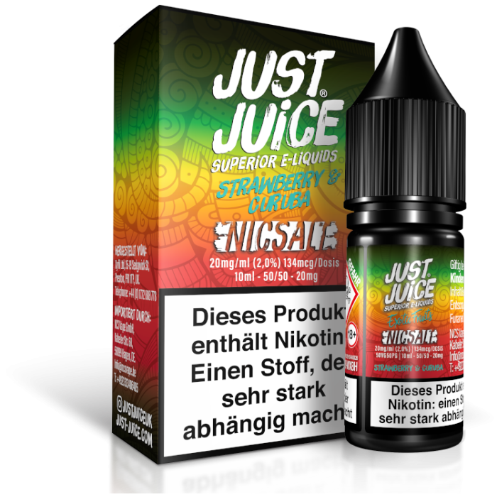 Liquid Strawberry & Curba - Nikotinsalz - Just Juice