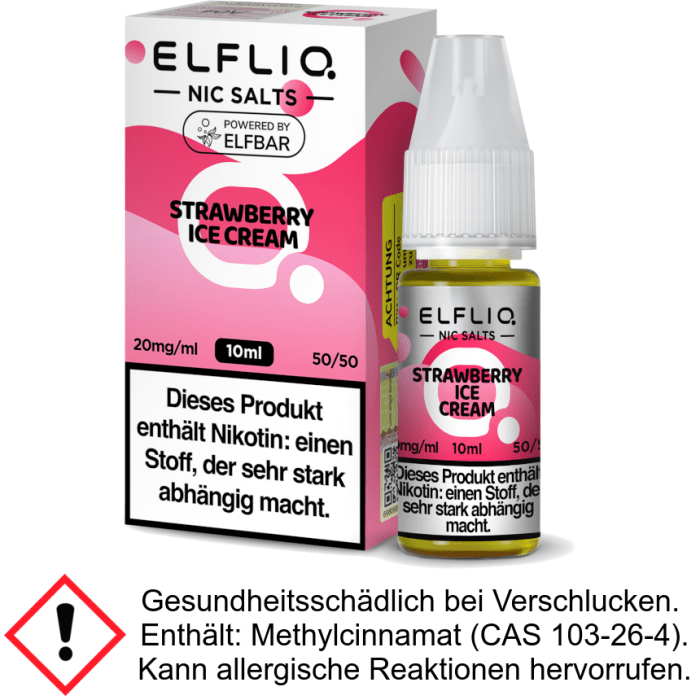 Liquid Strawberry Ice Cream 10 mg/ml - Elfliq Nikotinsalz