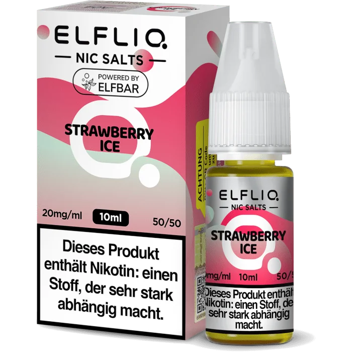 Strawberry Ice Liquid - Elfliq Nikotinsalz: Ein erfrischender  Geschmackserlebnis für deine E-Zigarette!