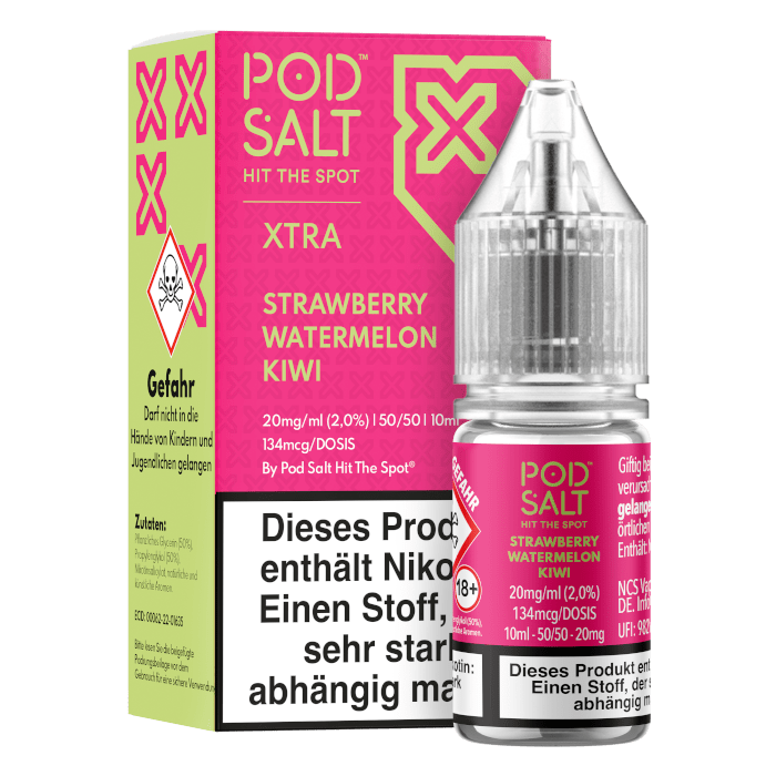 Liquid Strawberry Watermelon Kiwi - Nikotinsalz - Pod Salt X