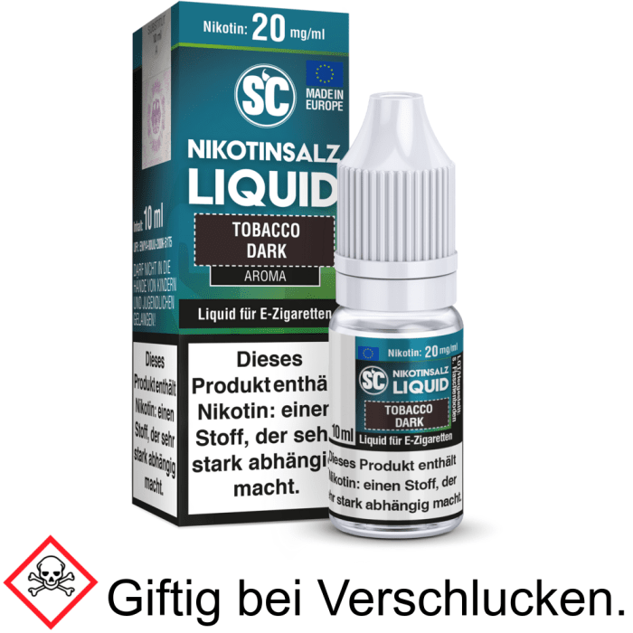Liquid Tobacco Dark 20 mg/ml - SC Nikotinsalz