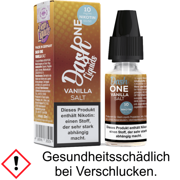 Liquid Vanilla - One - Dash Liquids 10 mg/ml Nikotinsalz
