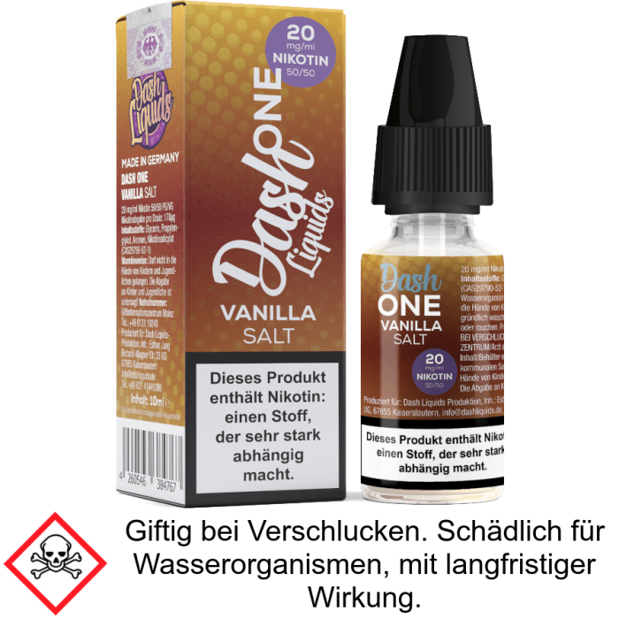 Liquid Vanilla - One - Dash Liquids 20 mg/ml Nikotinsalz