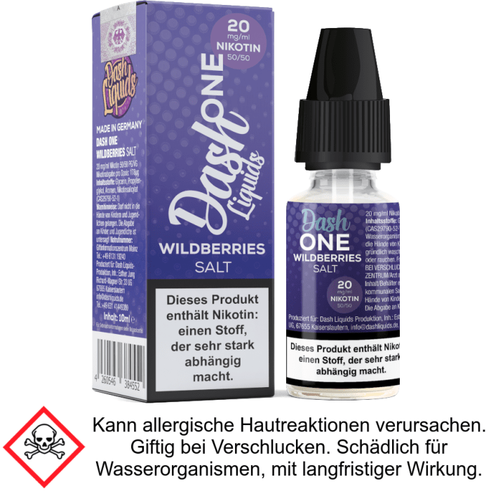 Liquid Wildberries - One - Dash Liquids 20 mg/ml Nikotinsalz