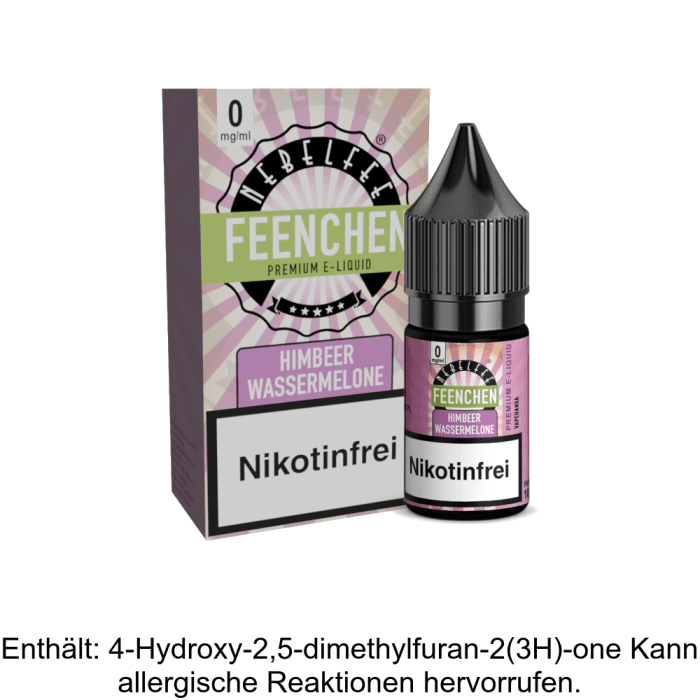 Nebelfee - Feenchen - Himbeer Wassermelone - Nikotinsalz Liquid 0 mg/ml