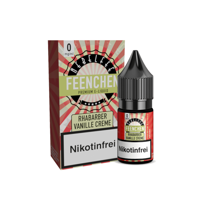 Nebelfee - Feenchen - Rhabarber Vanillecreme - Nikotinsalz Liquid 0 mg/ml