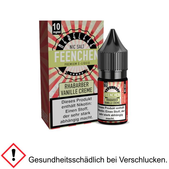 Nebelfee - Feenchen - Rhabarber Vanillecreme - Nikotinsalz Liquid 10 mg/ml