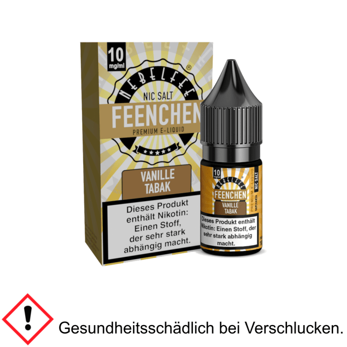 Nebelfee - Feenchen - Vanille Tabak - Nikotinsalz Liquid 10 mg/ml