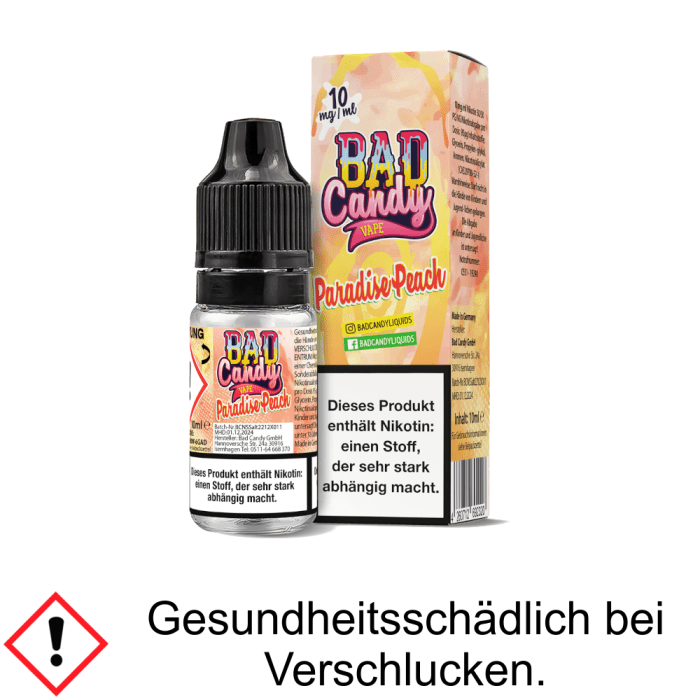  Paradise Peach Bad Candy Liquids 10 mg/ml Nikotinsalz Liquid