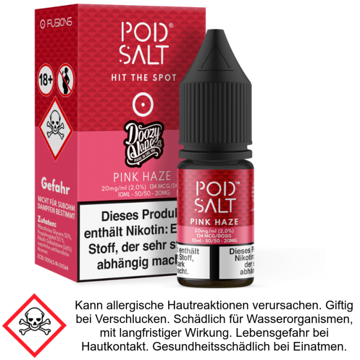 Pod Salt Fusion - Pink Haze - Nikotinsalz Liquid 20 mg/ml