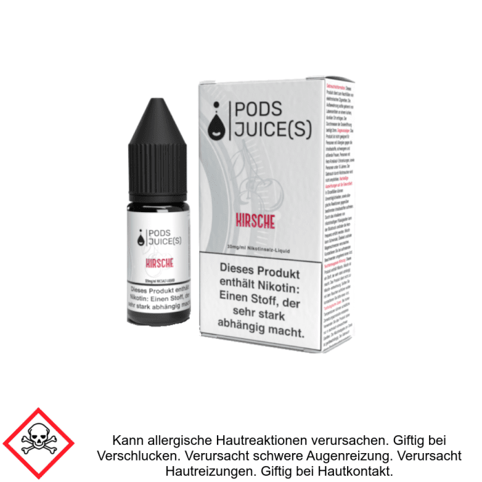 Pods Juice(s) - Kirsche - Nikotinsalz Liquid 10mg/ml
