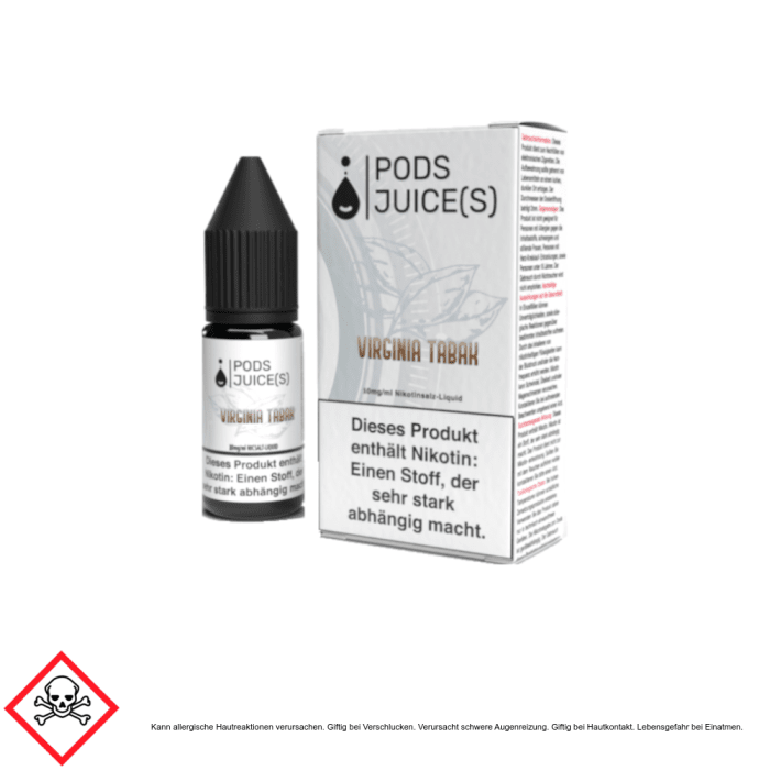 Pods Juice(s) - Virginia Tabak - Nikotinsalz Liquid 20mg/ml