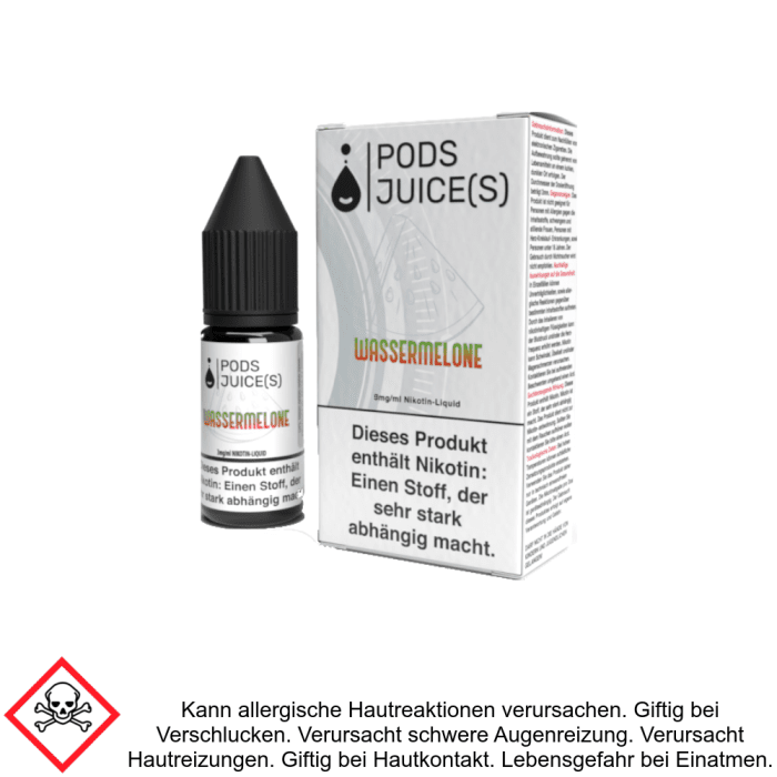 Pods Juice(s) - Wassermelone E-Zigaretten Liquid 9 mg/ml