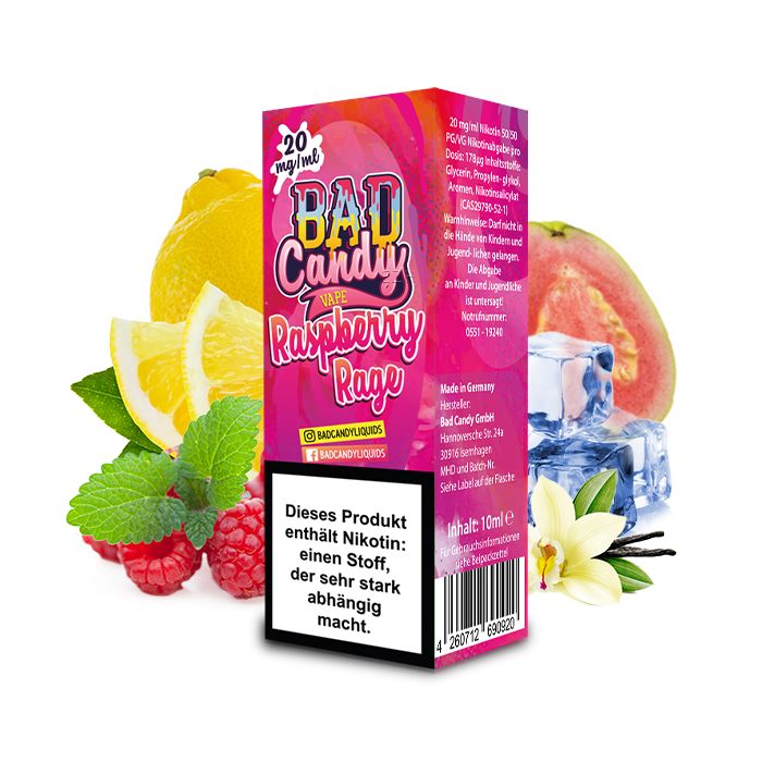 Rasperry Rage Bad Candy Liquids 20 mg/ml Nikotinsalz Liquid
