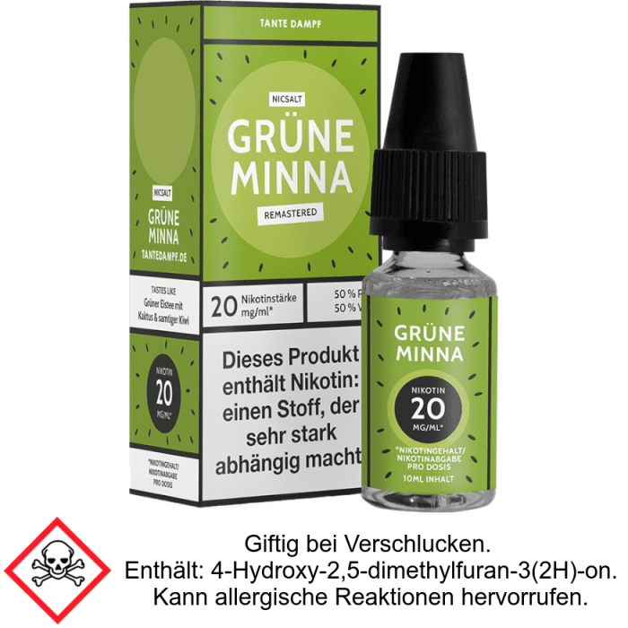 Tante Dampf - Grüne Minna Remastered - Nikotinsalz Liquid 20 mg/ml
