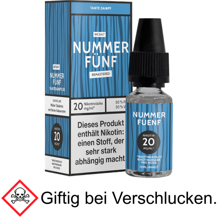 Tante Dampf - Nummer Fünf Remastered - Nikotinsalz Liquid 20 mg/ml