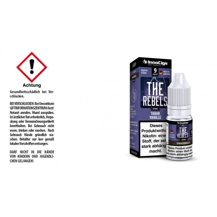 The Rebels Tabak Vanille 10 ml E-Liquid InnoCigs