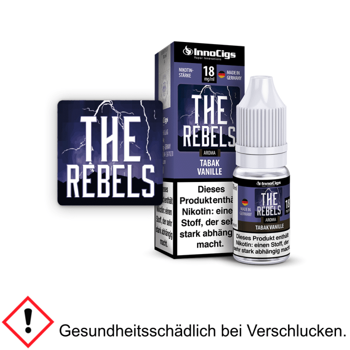 The Rebels Tabak Vanille 3 mg/ml Nikotin 10 ml E-Liquid InnoCigs