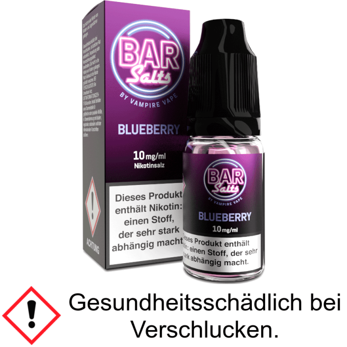 Vampire Vape - Bar Salts - Blueberry - Nikotinsalz Liquid 10 mg/ml