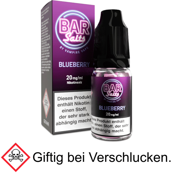 Vampire Vape - Bar Salts - Blueberry - Nikotinsalz Liquid 20 mg/ml