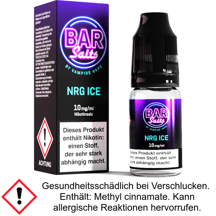 Vampire Vape - Bar Salts - NRG Ice - Nikotinsalz Liquid 10 mg/ml