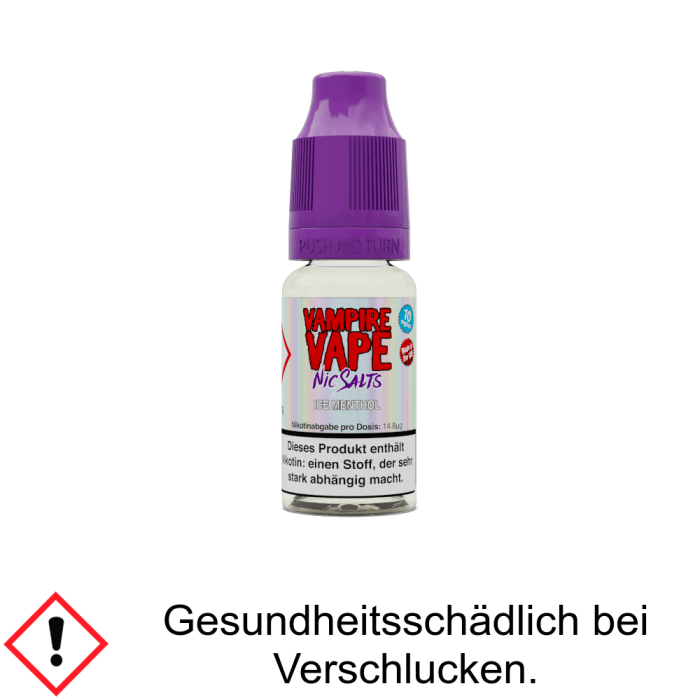 Vampire Vape - Ice Menthol - Nikotinsalz Liquid 10 mg/ml
