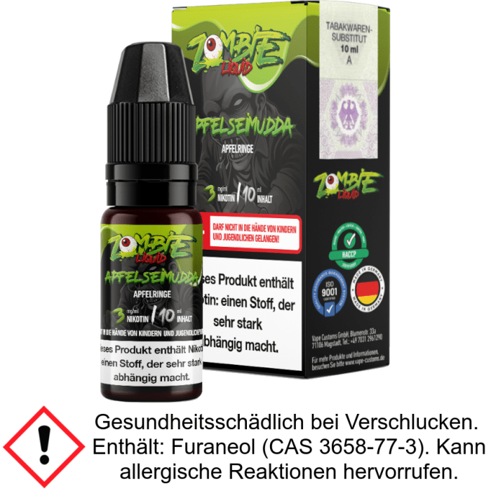 Zombie - ApfelseiMudda E-Zigaretten Liquid 3 mg/ml