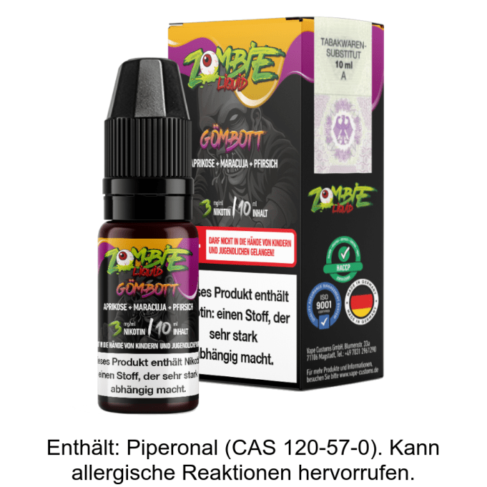 Zombie - Gömbott E-Zigaretten Liquid 0 mg/ml