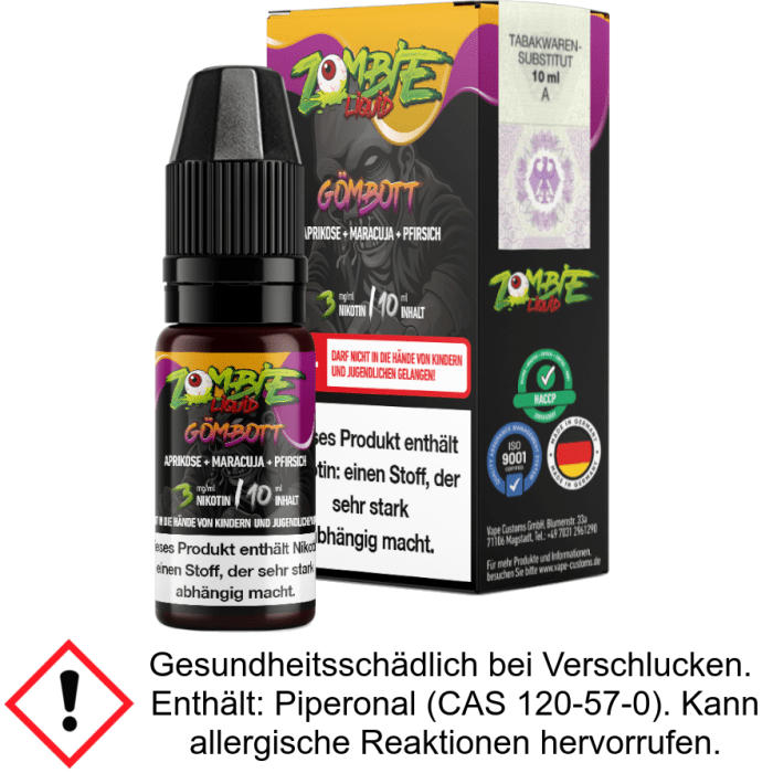 Zombie - Gömbott E-Zigaretten Liquid 12 mg/ml