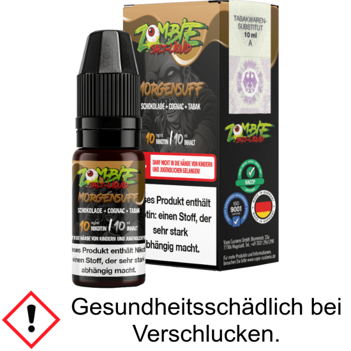 Zombie - Morgensuff - Nikotinsalz Liquid 10 mg/ml