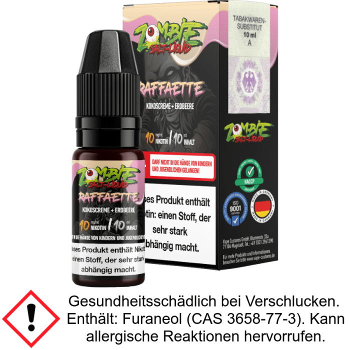 Zombie - Raffaette - Nikotinsalz Liquid 10 mg/ml