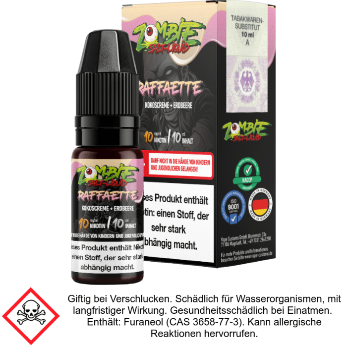 Zombie - Raffaette - Nikotinsalz Liquid 20 mg/ml
