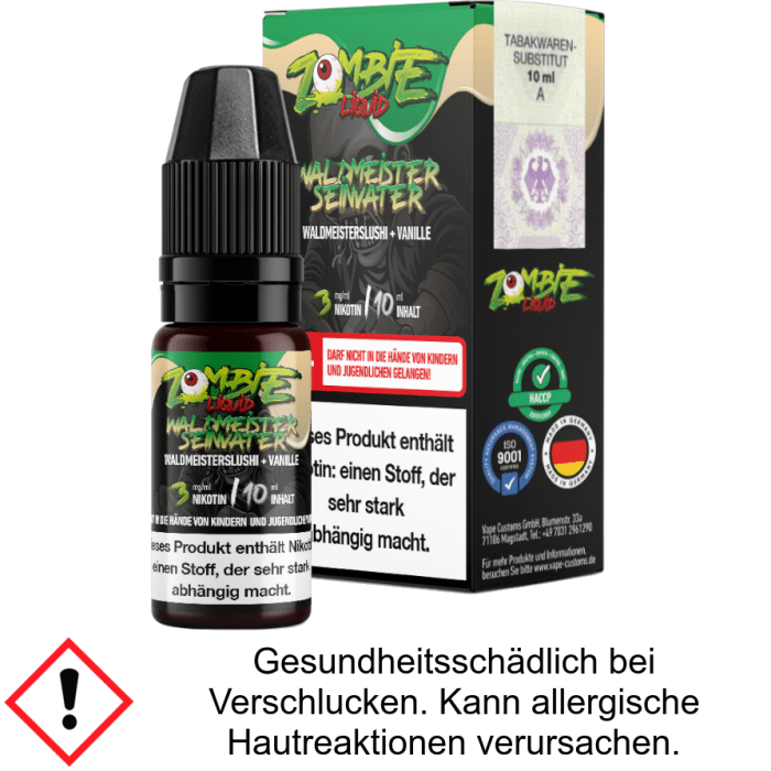 Zombie - WaldmeisterseinVater E-Zigaretten Liquid 3 mg/ml