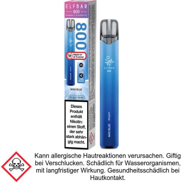 Mad Blue 20 mg/ml Elfbar 800 Einweg E-Zigarette