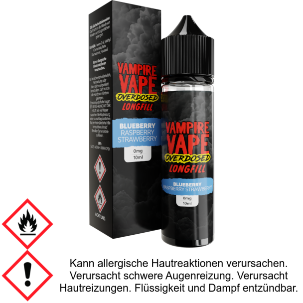 Vampire Vape - Overdosed - Aroma Blueberry Raspberry Strawberry 10 ml