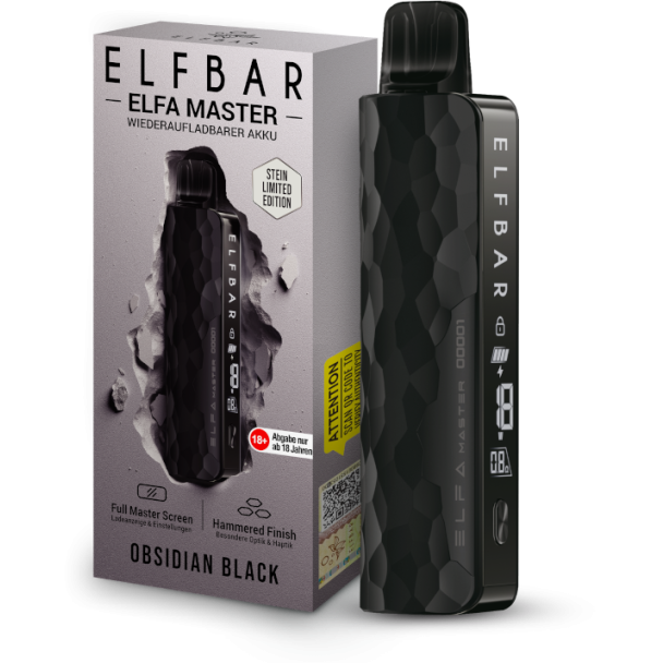 Elfbar - Elfa Master Akku 850 mAh Limited Edition obsidian-schwarz