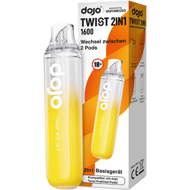 Vaporesso - Dojo - Twist 2in1 Akku 950 mAh (Basisgerät) gelb