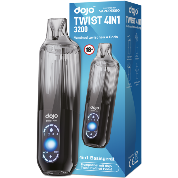 Vaporesso - Dojo - Twist 4in1 Akku 950 mAh (Basisgerät) schwarz