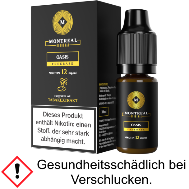 Montreal Original - Oasis E-Zigaretten Liquid 12 mg/ml