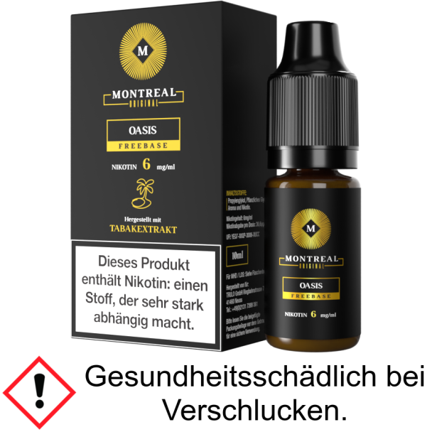 Montreal Original - Oasis E-Zigaretten Liquid 6 mg/ml