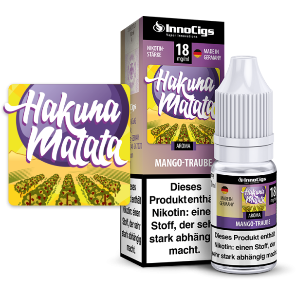 Hakuna Matata Traube E-Liquid 0 mg/ml InnoCigs
