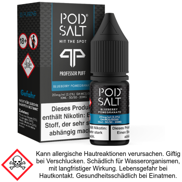 Pod Salt Fusion - Blueberry Pomegranate - Nikotinsalz Liquid 20 mg/ml