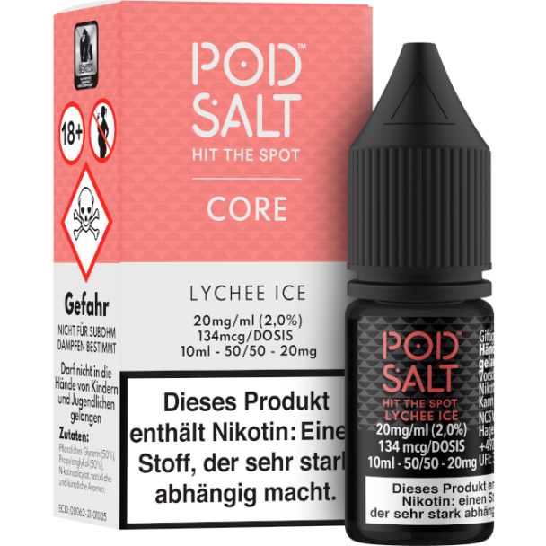 Pod Salt Core - Lychee Ice - Nikotinsalz Liquid 