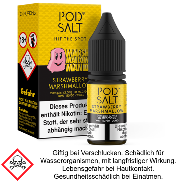 Pod Salt Fusion - Marshmallow Man 3 - Nikotinsalz Liquid 20 mg/ml