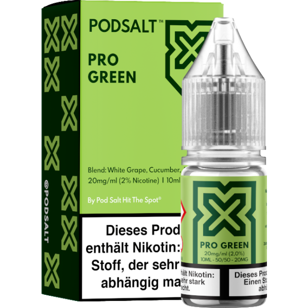 Pod Salt X - Pro Green - Nikotinsalz Liquid