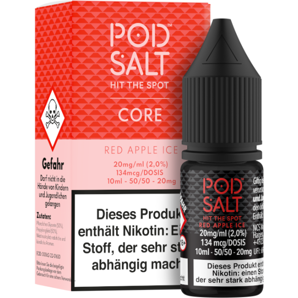 Pod Salt Core - Red Apple Ice - Nikotinsalz Liquid