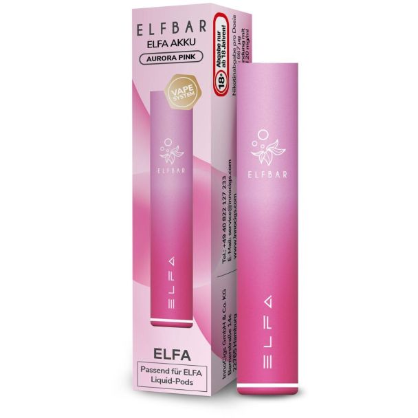 Elfa Akku aurora-pink 500 mAh - Elf Bar