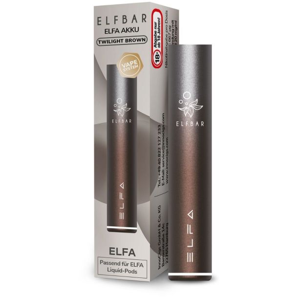 Elfa Akku braun-silber 500 mAh - Elf Bar
