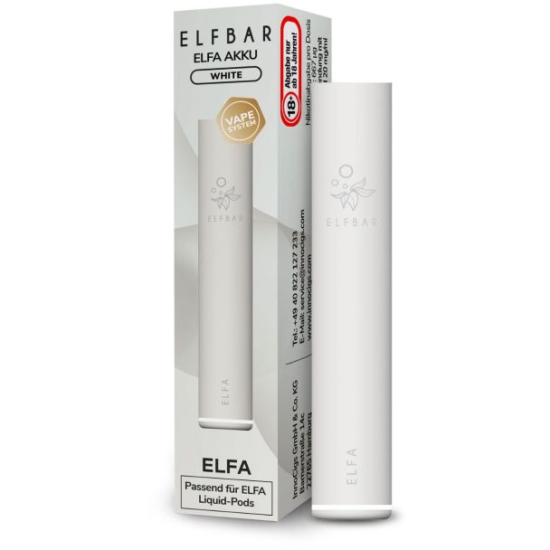 Elfa Akku Weiß 500 mAh - Elf Bar